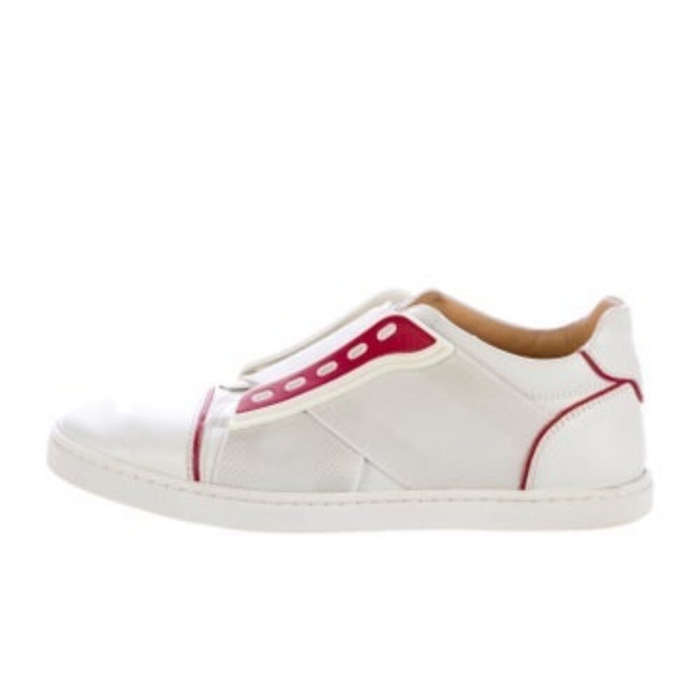 Christian Louboutin Leather Slip-On Sneakers